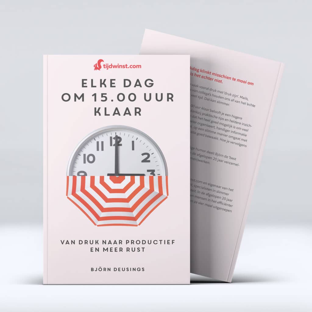 elke dag om 15:00 klaar