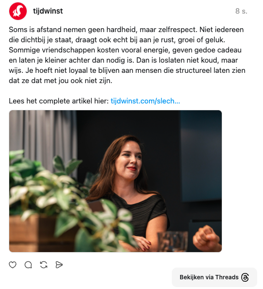 post threads over slechte vrienden en afstand nemen