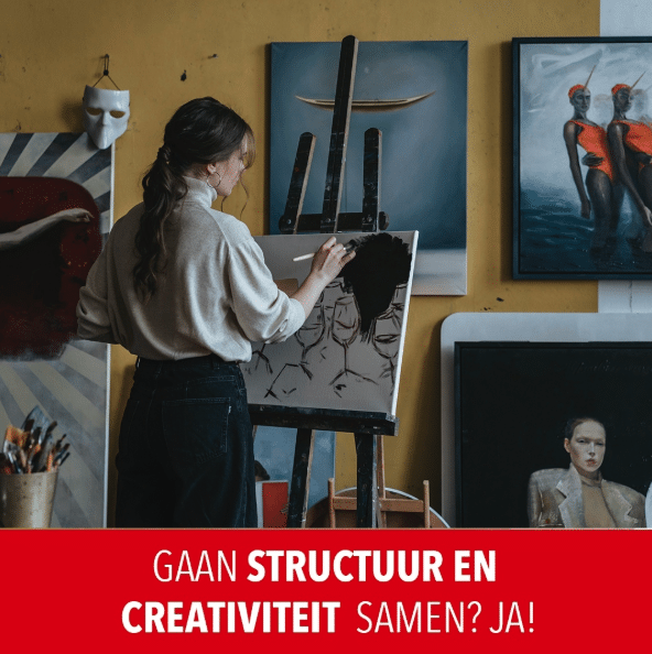 Instagram post over structuur en creativiteit
