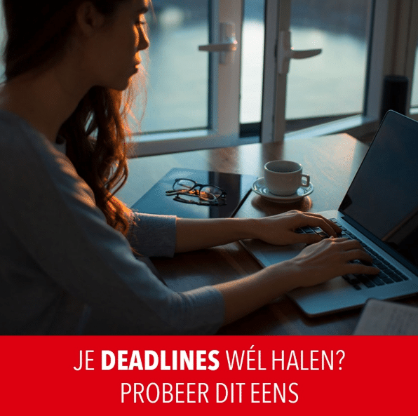 instagram post tijdwinst over deadlines halen