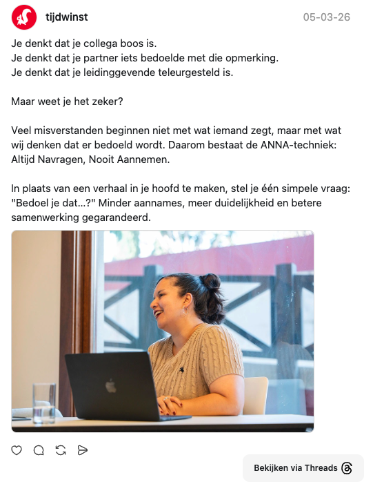 post thread over anna gesprekstechniek