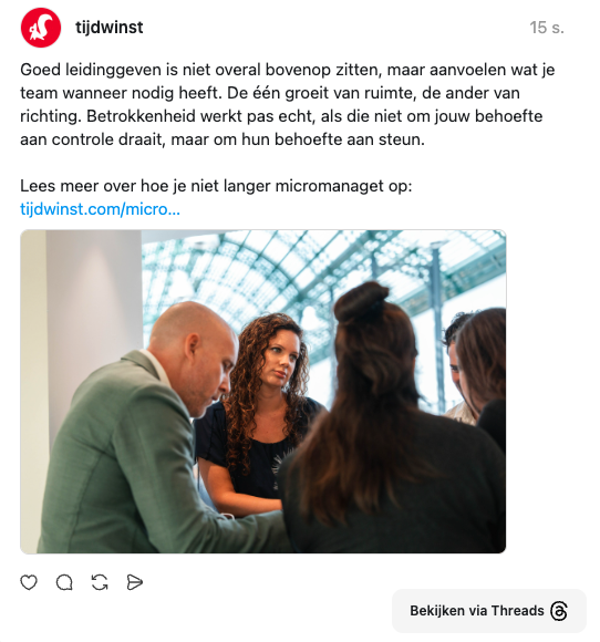 thread post over micromanagement
