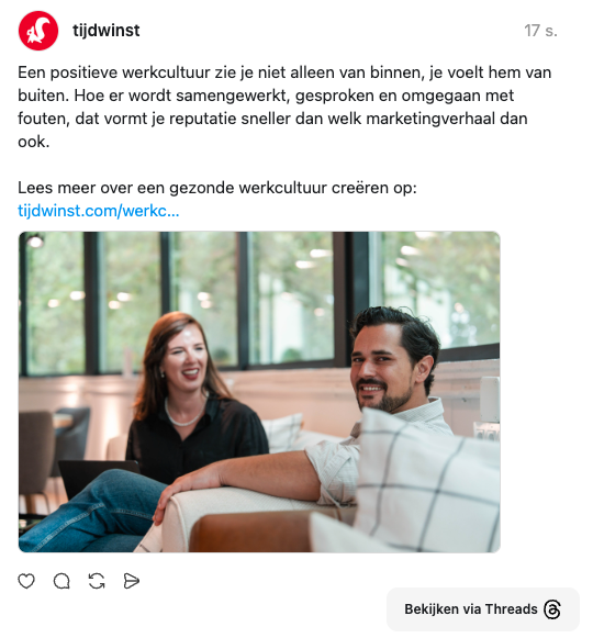 thread post over werkcultuur